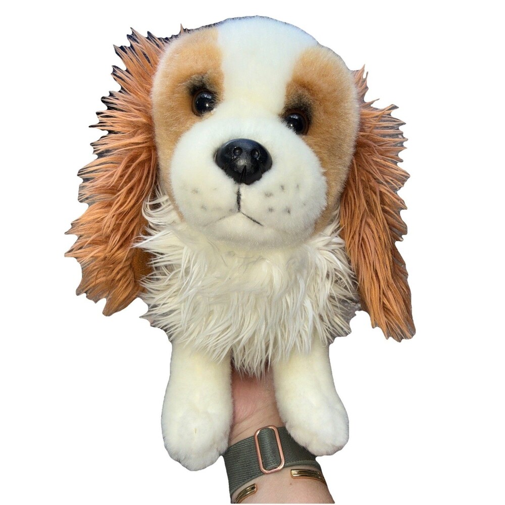 Auswella Cavalier King Charles Spaniel Plush Puppy Dog Stuffed Animal Toy